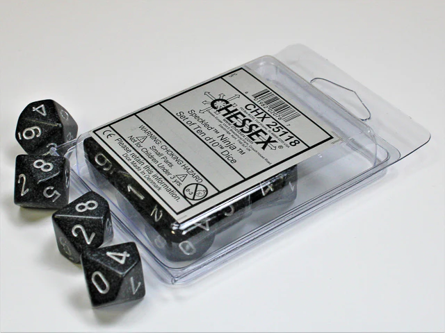 CHESSEX SPECKLED DICE: NINJA - Image 4