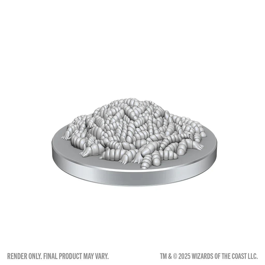 D&D Nolzur's Marvelous Miniatures: Swarm of Rot Grubs & Rot Grub Victim