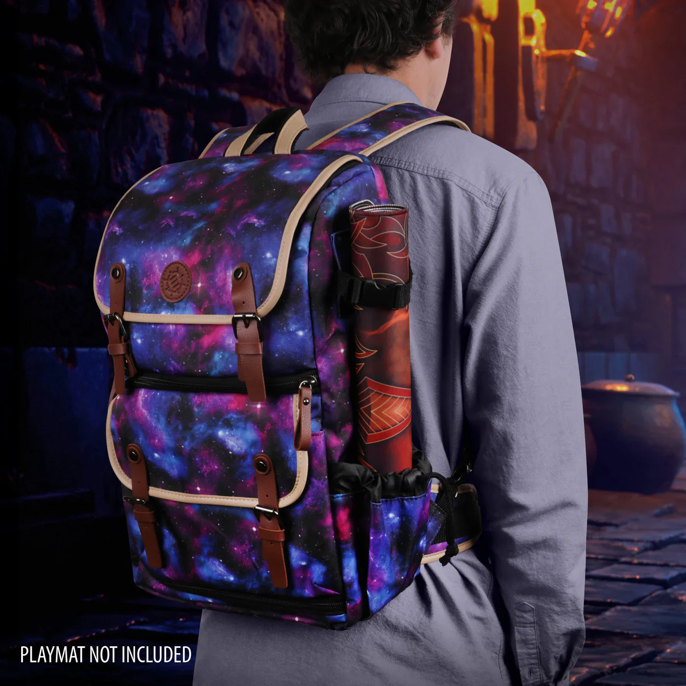 ENHANCE Full-Size Trading Card Storage Box Backpack for Playing Card Case GALAXY - Image 3