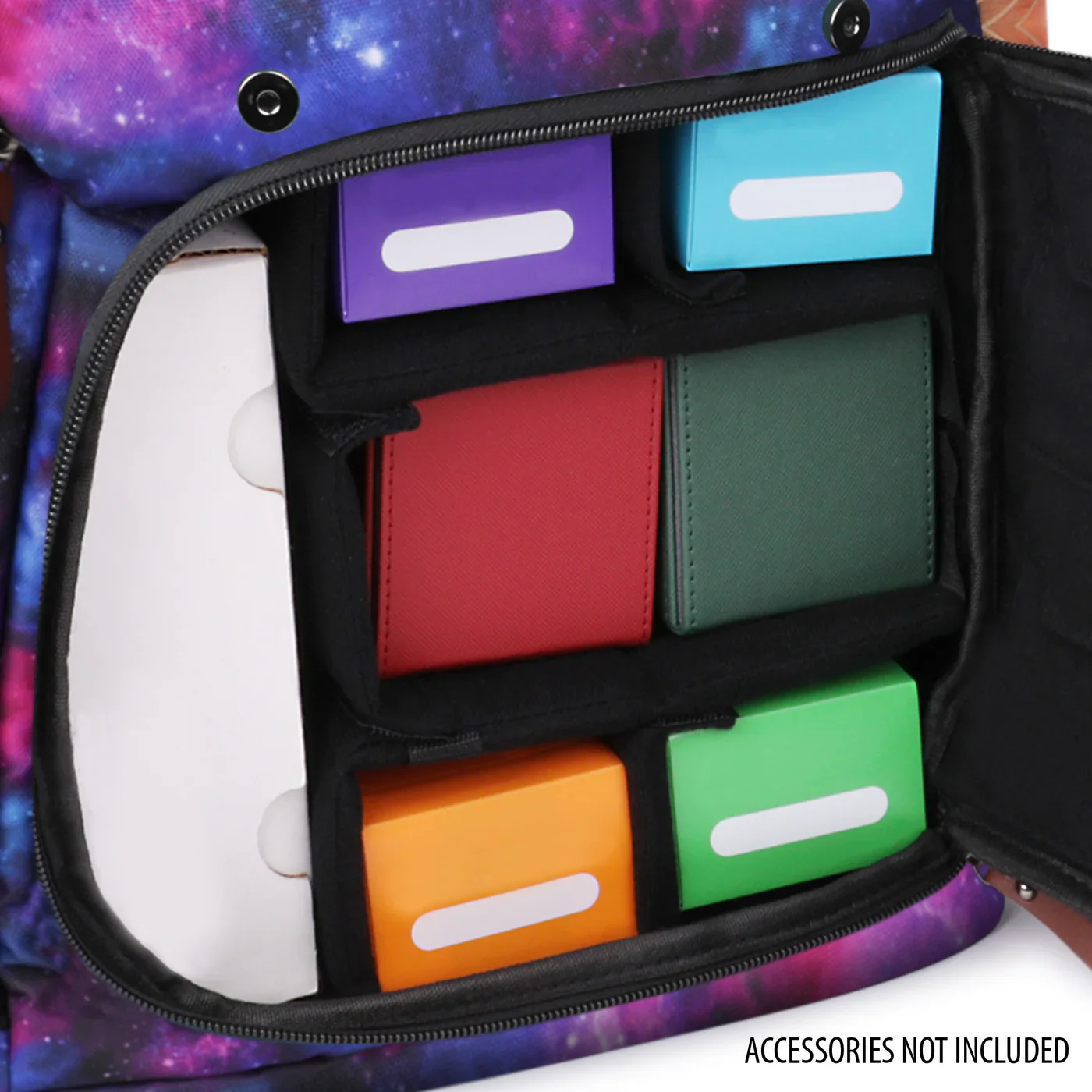 ENHANCE Full-Size Trading Card Storage Box Backpack for Playing Card Case GALAXY - Image 5