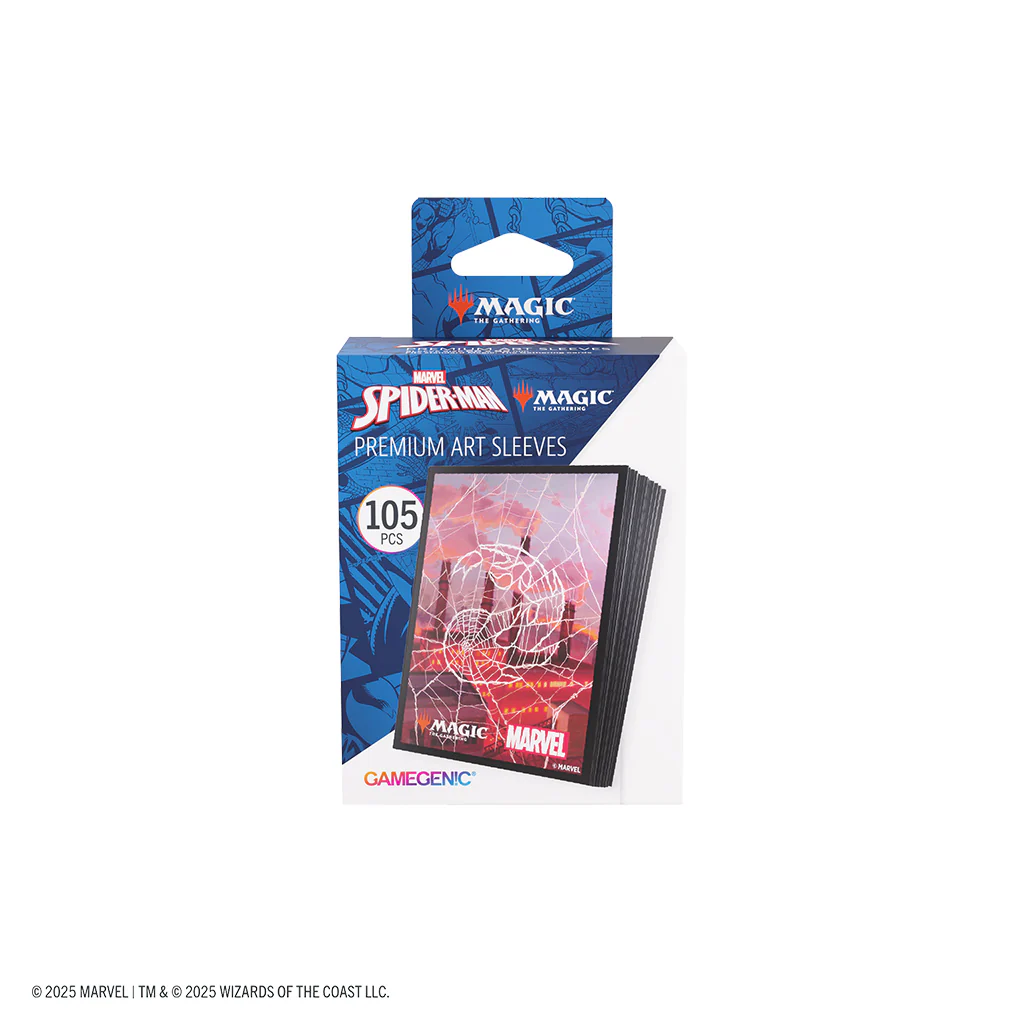 Magic: The Gathering | Marvel's Spider-Man Premium Art Sleeves - Spider-Man Mountain