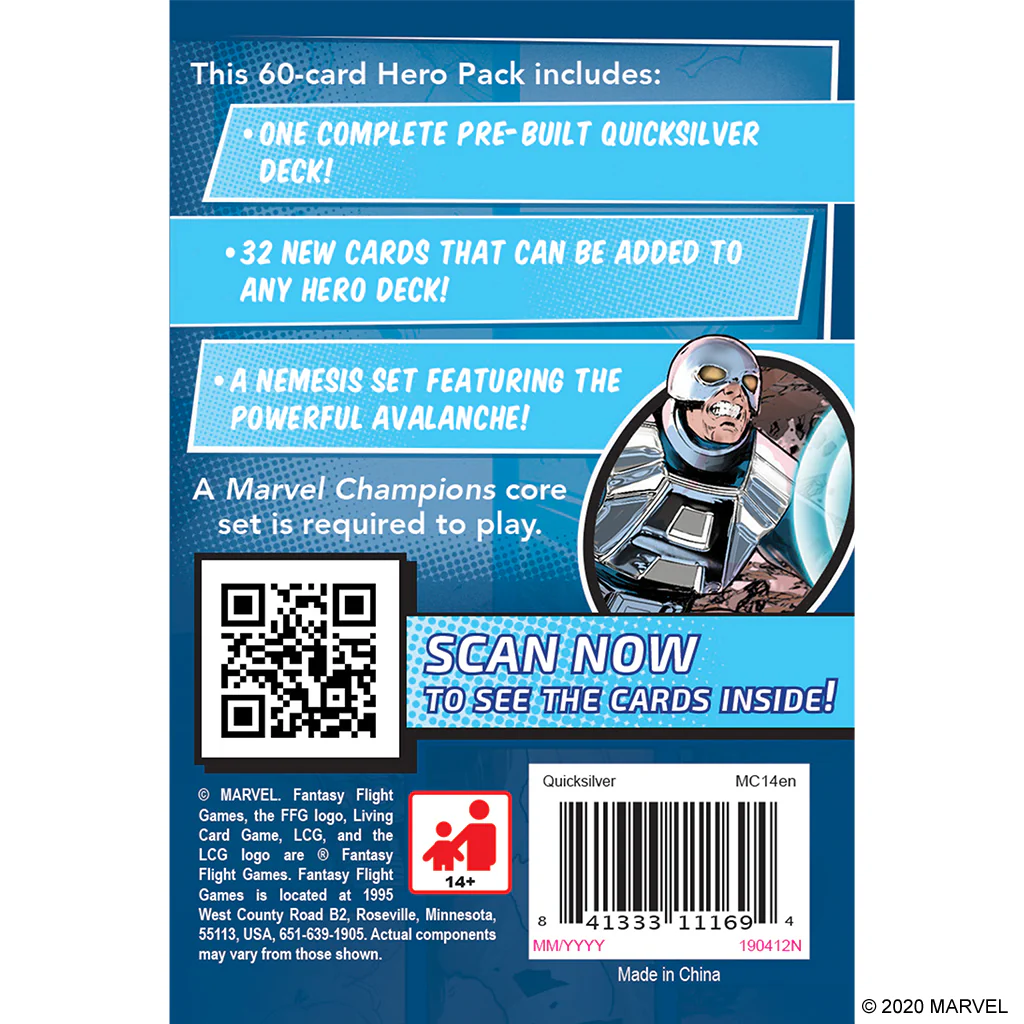 MARVEL CHAMPIONS: THE CARD GAME - QUICKSILVER HERO PACK - Image 2