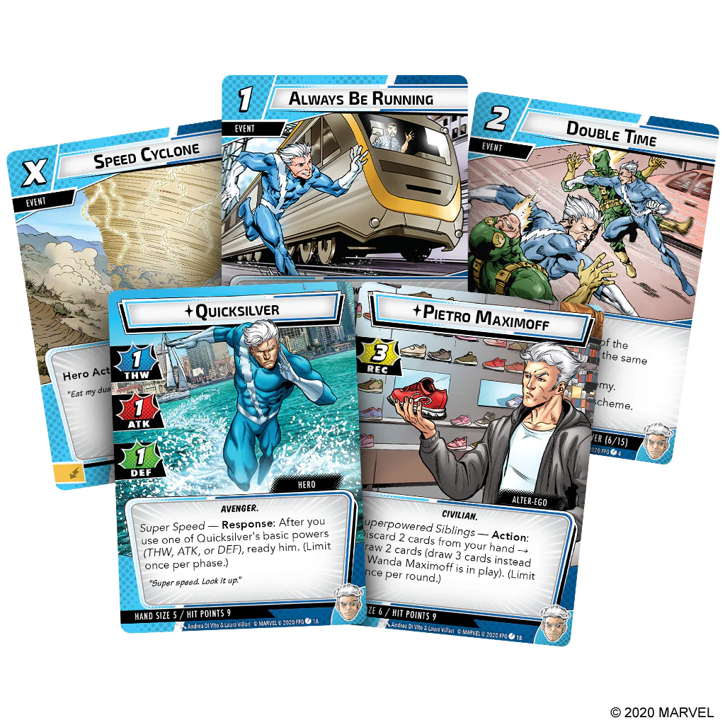 MARVEL CHAMPIONS: THE CARD GAME - QUICKSILVER HERO PACK - Image 3