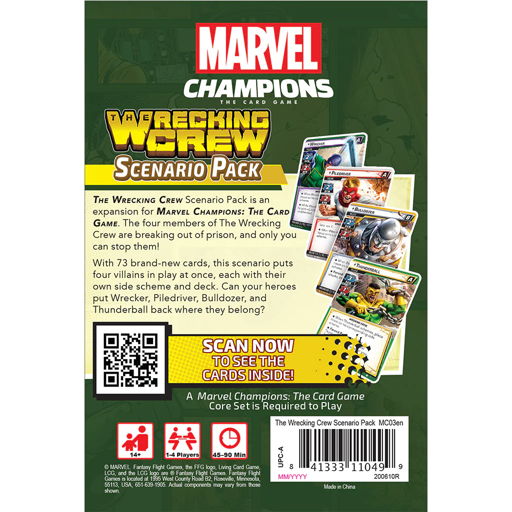 MARVEL CHAMPIONS: THE CARD GAME - THE WRECKING CREW SCENARIO PACK - Image 2