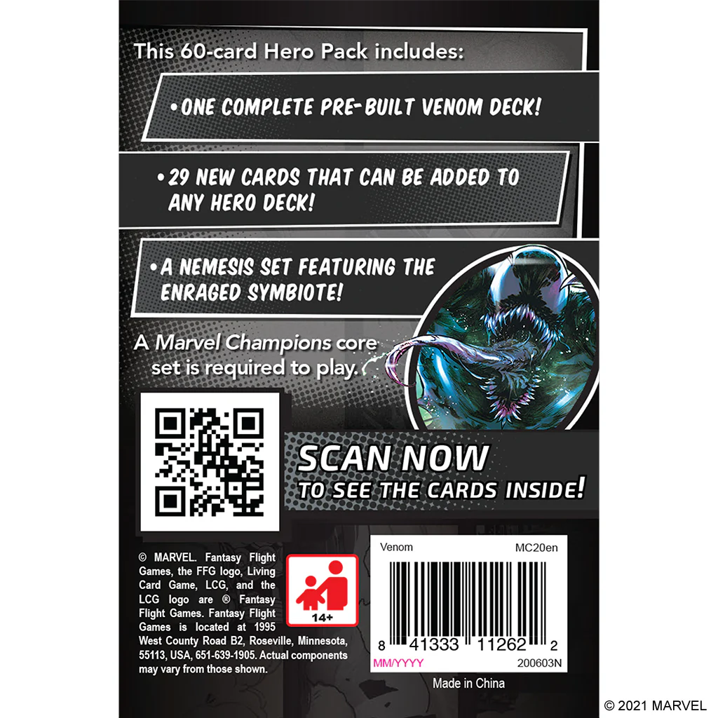 MARVEL CHAMPIONS: THE CARD GAME - VENOM HERO PACK - Image 2