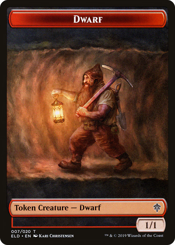 Soldier (UMA) // Dwarf (ELD) Double-Sided Token [The List] - Image 2